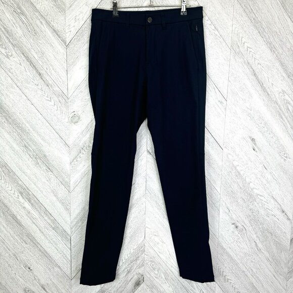 Lululemon ABC Commission Pant Slim Mens Size 30 Navy Blue Chino 31" Inseam - Picture 1 of 5